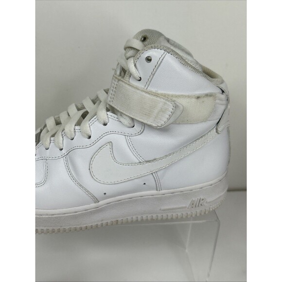 Nike Air Force 1 High Mid Sz 9 Triple White Women’s 334031-105 AF1 Basketball - Picture 3 of 13